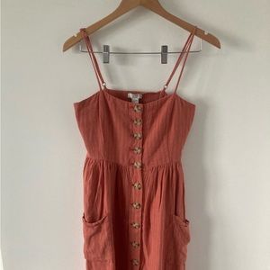 Forever 21 Pink Button Up Dress